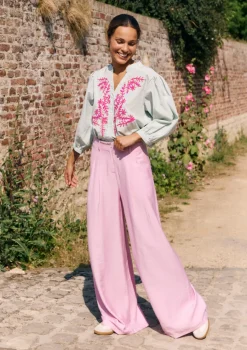 LolaLiza Wijde broek- Broeken