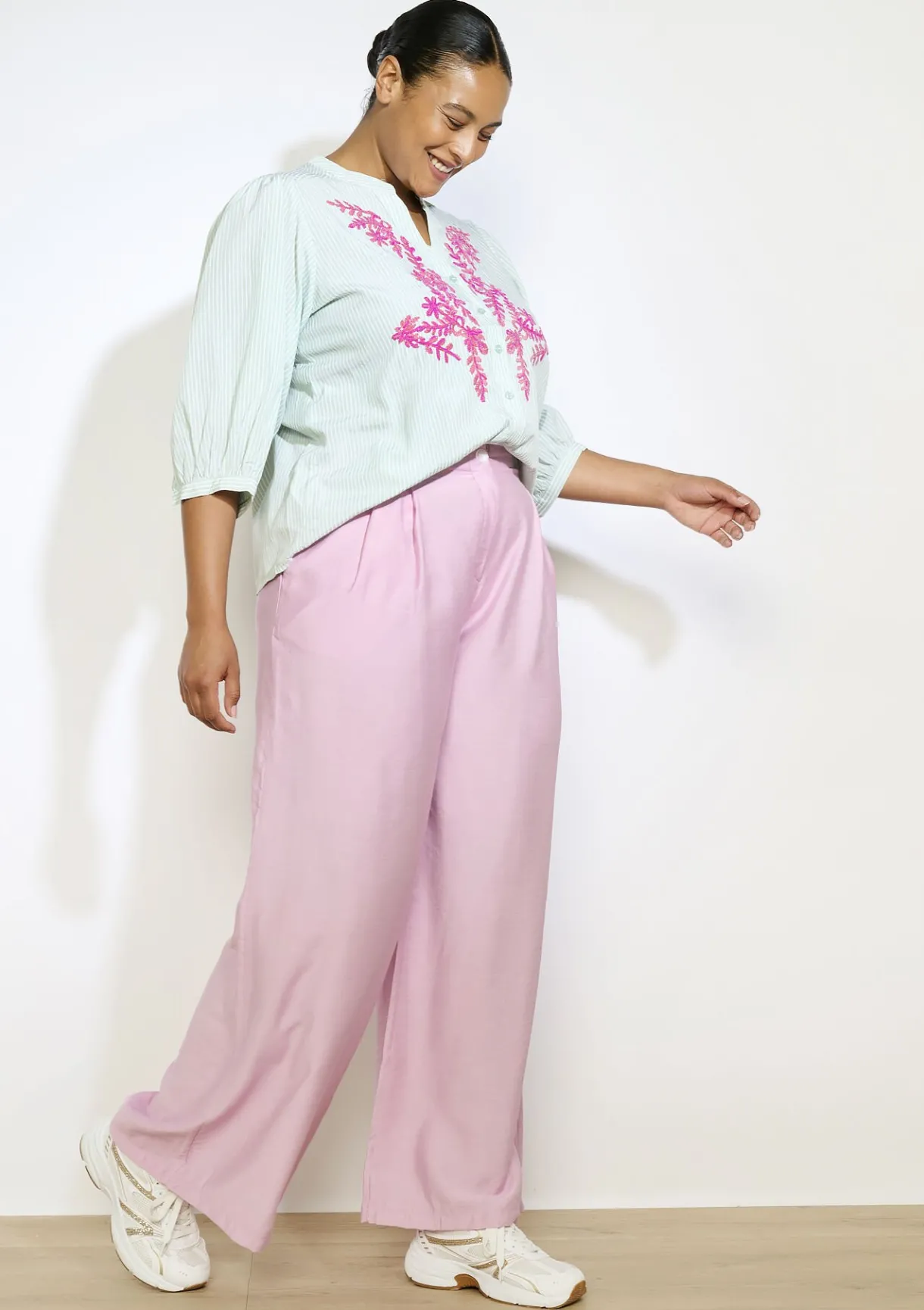 LolaLiza Wijde broek- Broeken