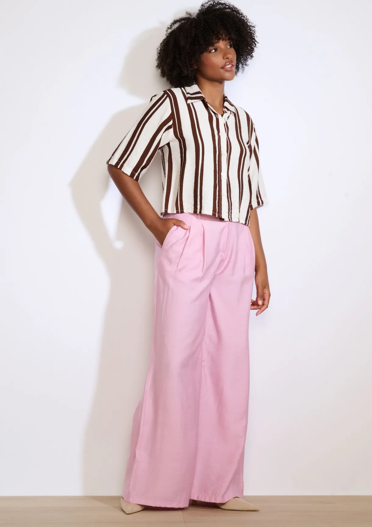 LolaLiza Wijde broek- Broeken