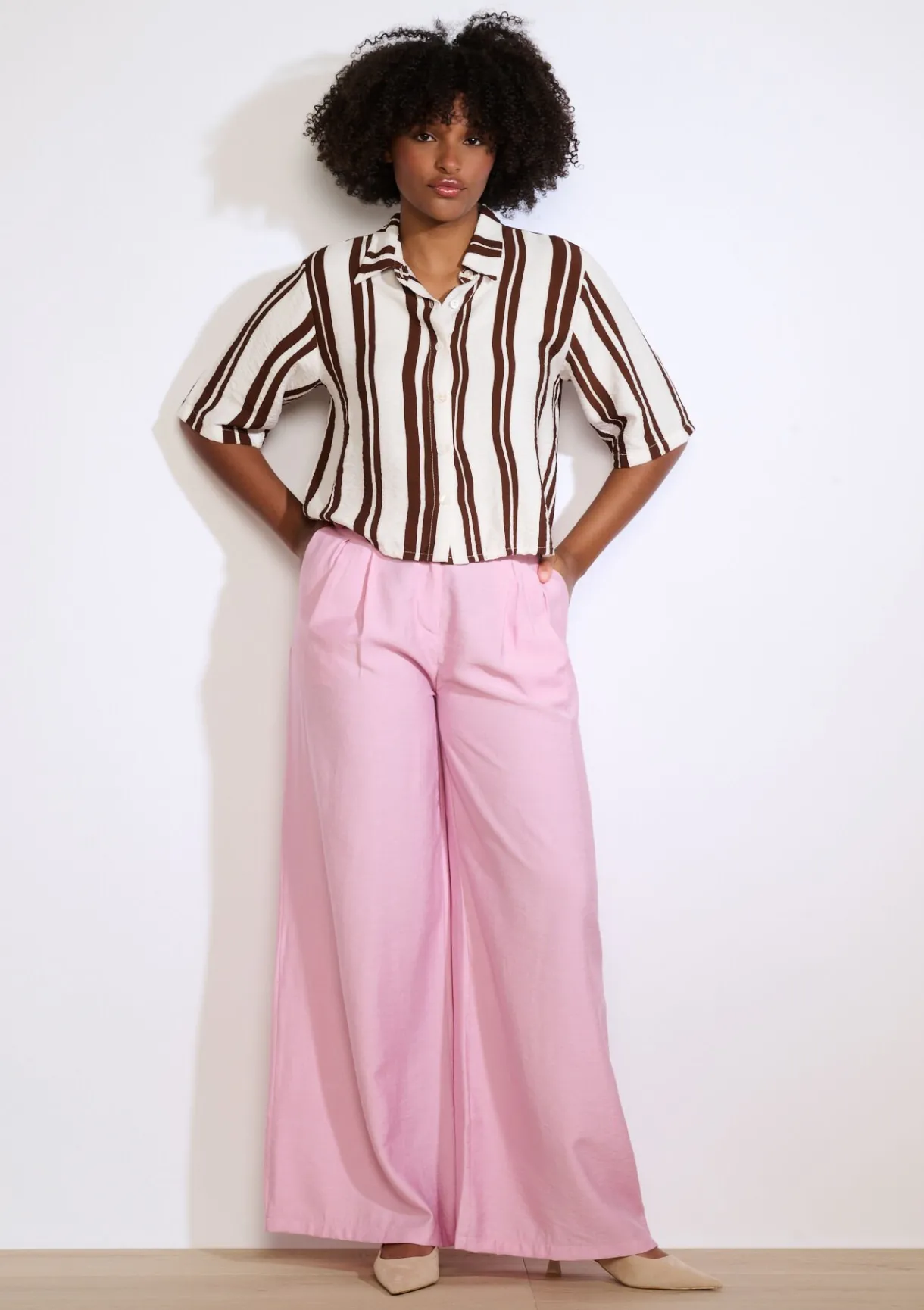 LolaLiza Wijde broek- Broeken