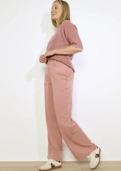 LolaLiza Wijde broek in twill- Broeken