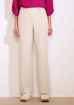 LolaLiza Wijde broek in twill- Broeken