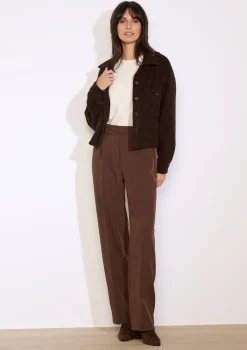 LolaLiza Wijde broek met ceintuur- Broeken