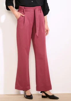 LolaLiza Wijde broek met ceintuur- Broeken