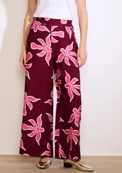 LolaLiza Wijde broek met print- Broeken