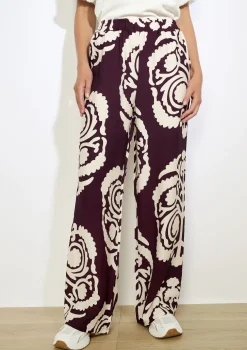 LolaLiza Wijde broek met print- Broeken