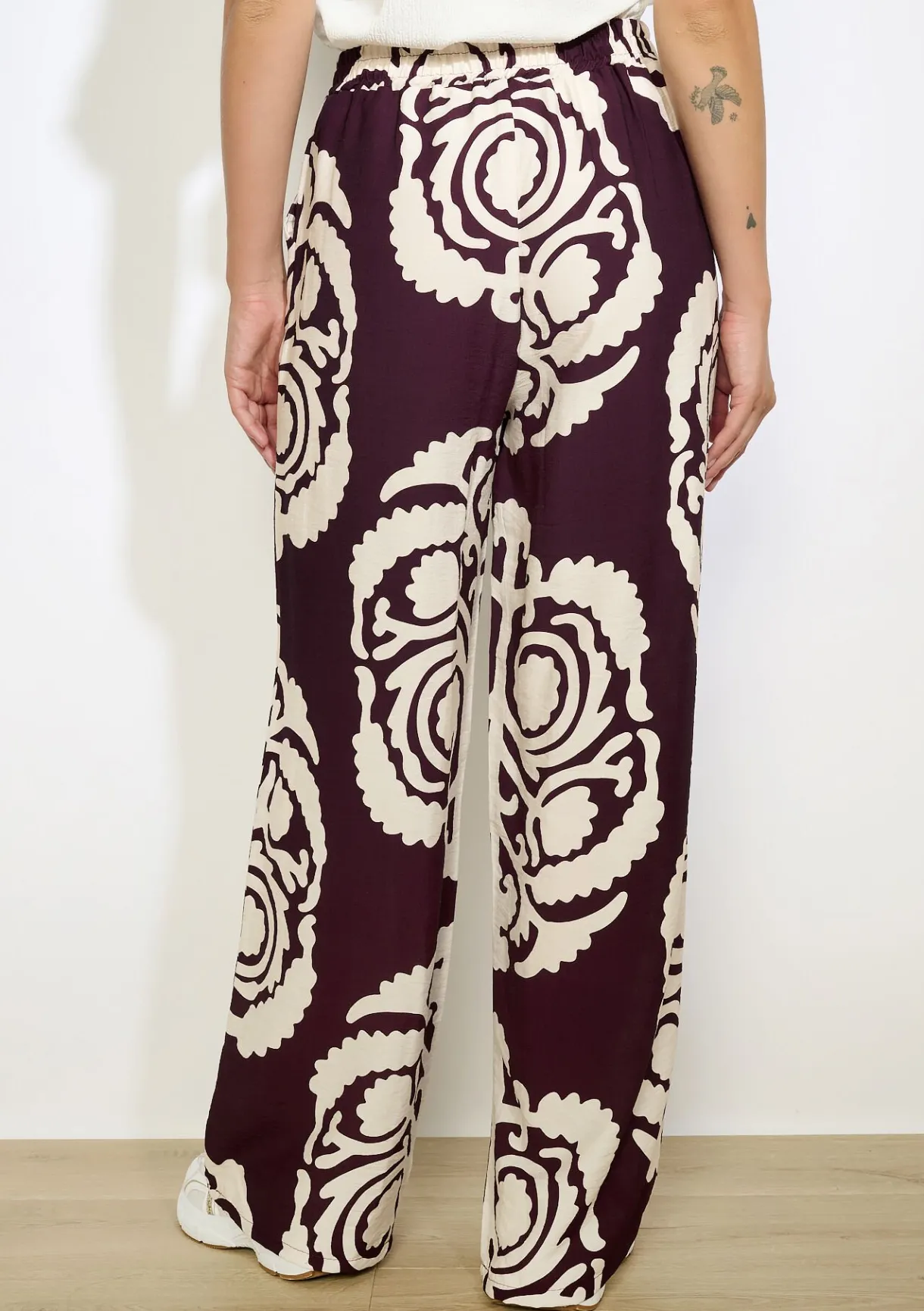 LolaLiza Wijde broek met print- Broeken