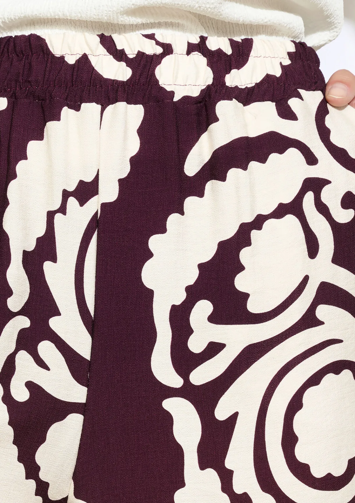 LolaLiza Wijde broek met print- Broeken