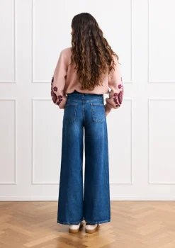 LolaLiza Wijde jeans met hoge taille- Jeans
