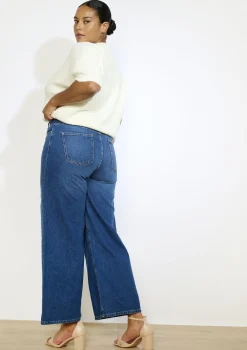LolaLiza Wijde jeans met hoge taille- Jeans