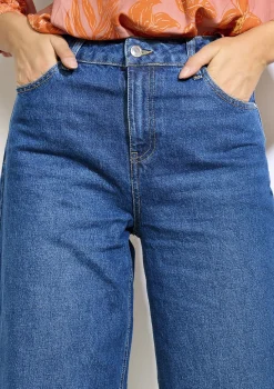 LolaLiza Wijde jeans met hoge taille- Jeans