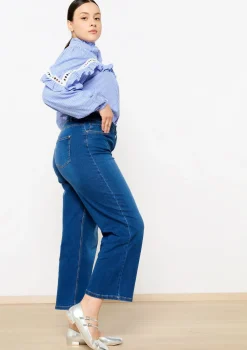 LolaLiza Wijde jeans met hoge taille- Jeans