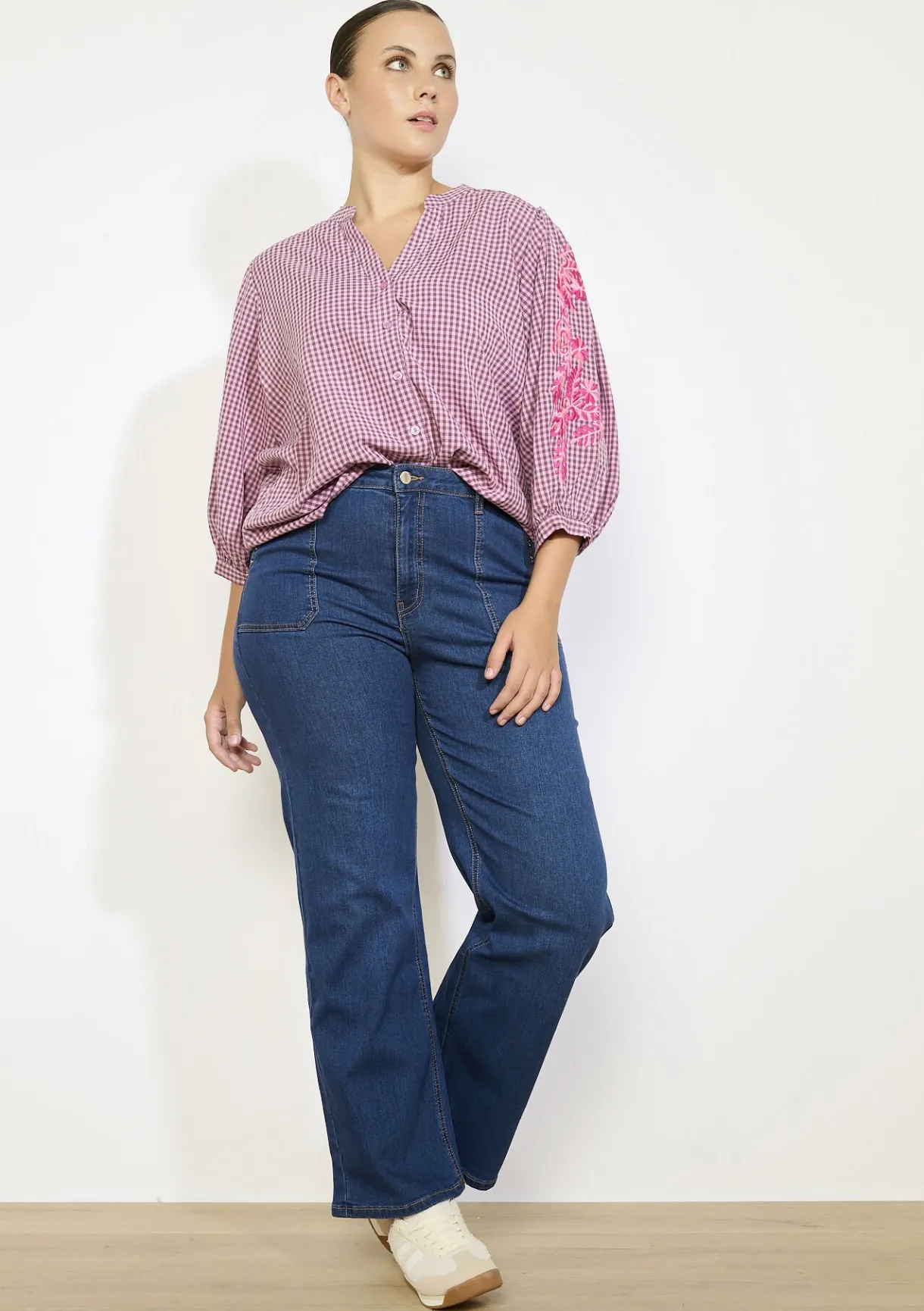 LolaLiza Wijde jeans met zakdetails- Jeans