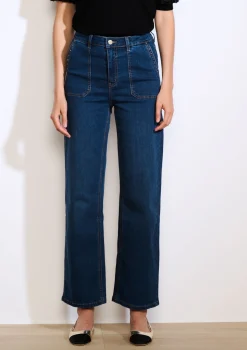 LolaLiza Wijde jeans met zakdetails- Jeans