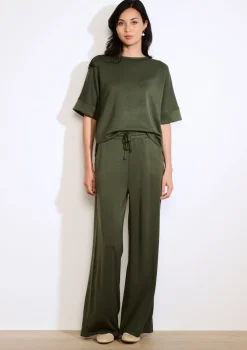 LolaLiza Wijde jersey broek- Loungewear|Broeken