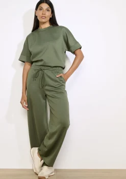 LolaLiza Wijde jersey broek- Loungewear|Co-Ord Sets