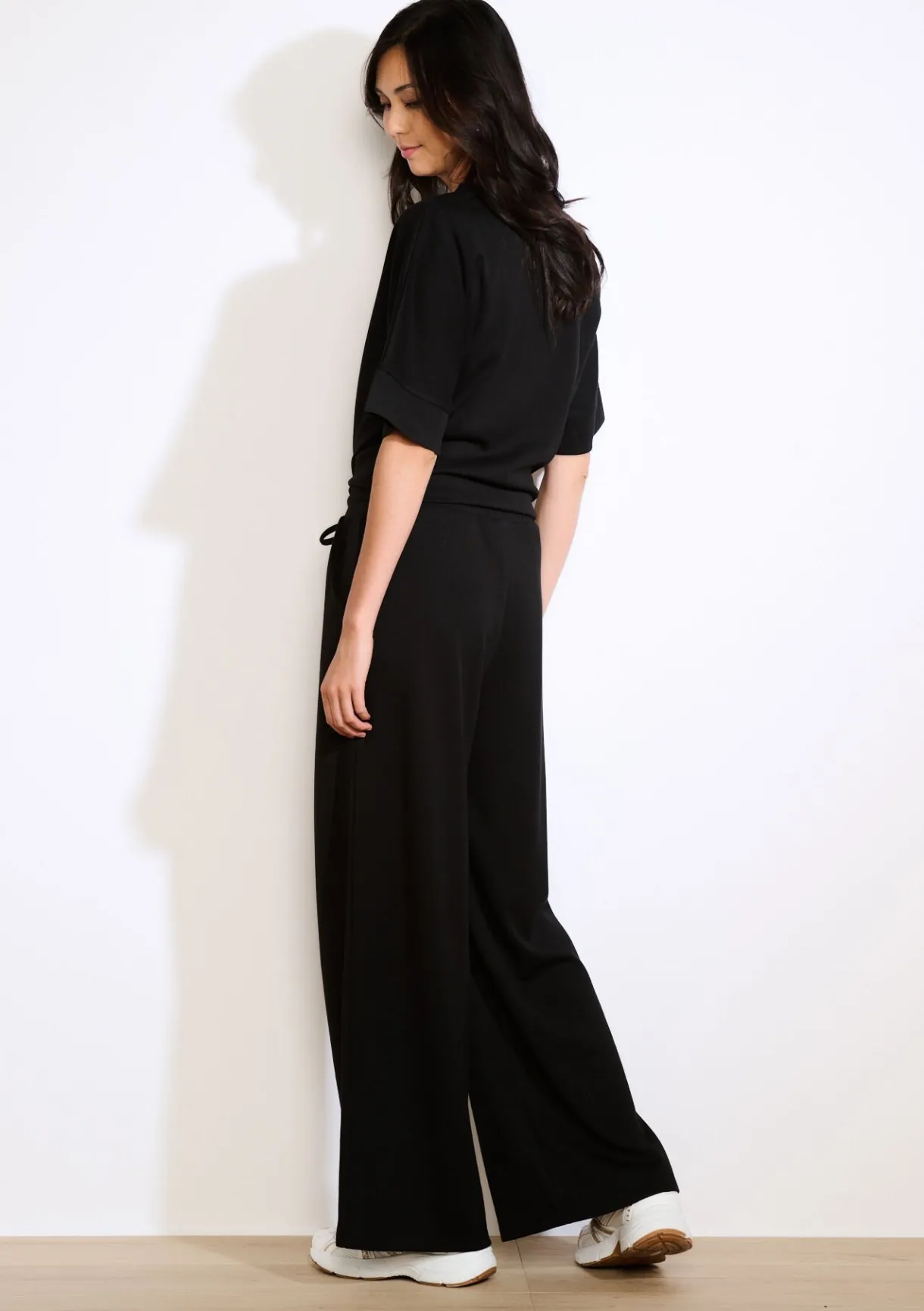 LolaLiza Wijde jersey broek- Loungewear|Broeken