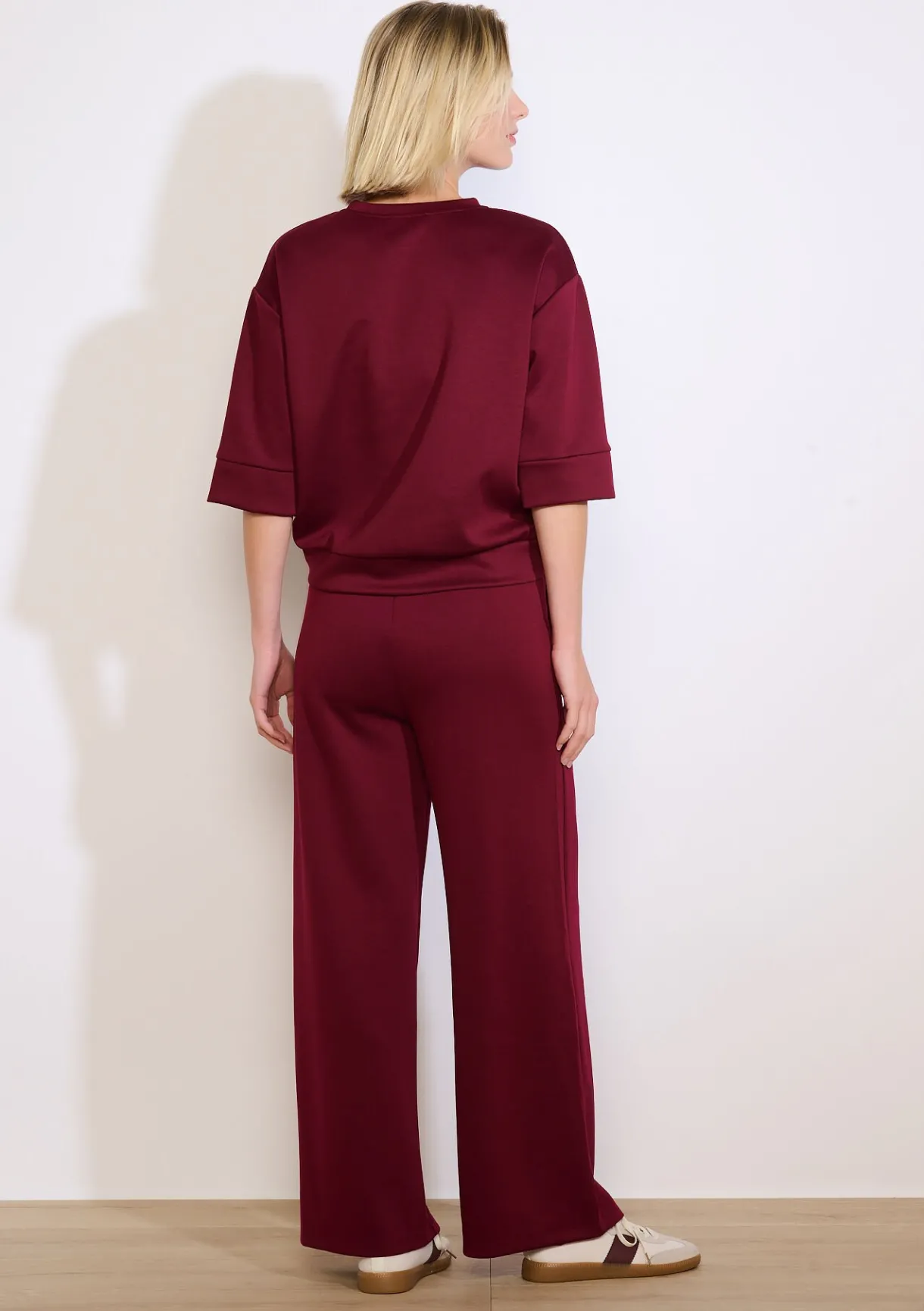 LolaLiza Wijde jersey broek- Loungewear|Broeken