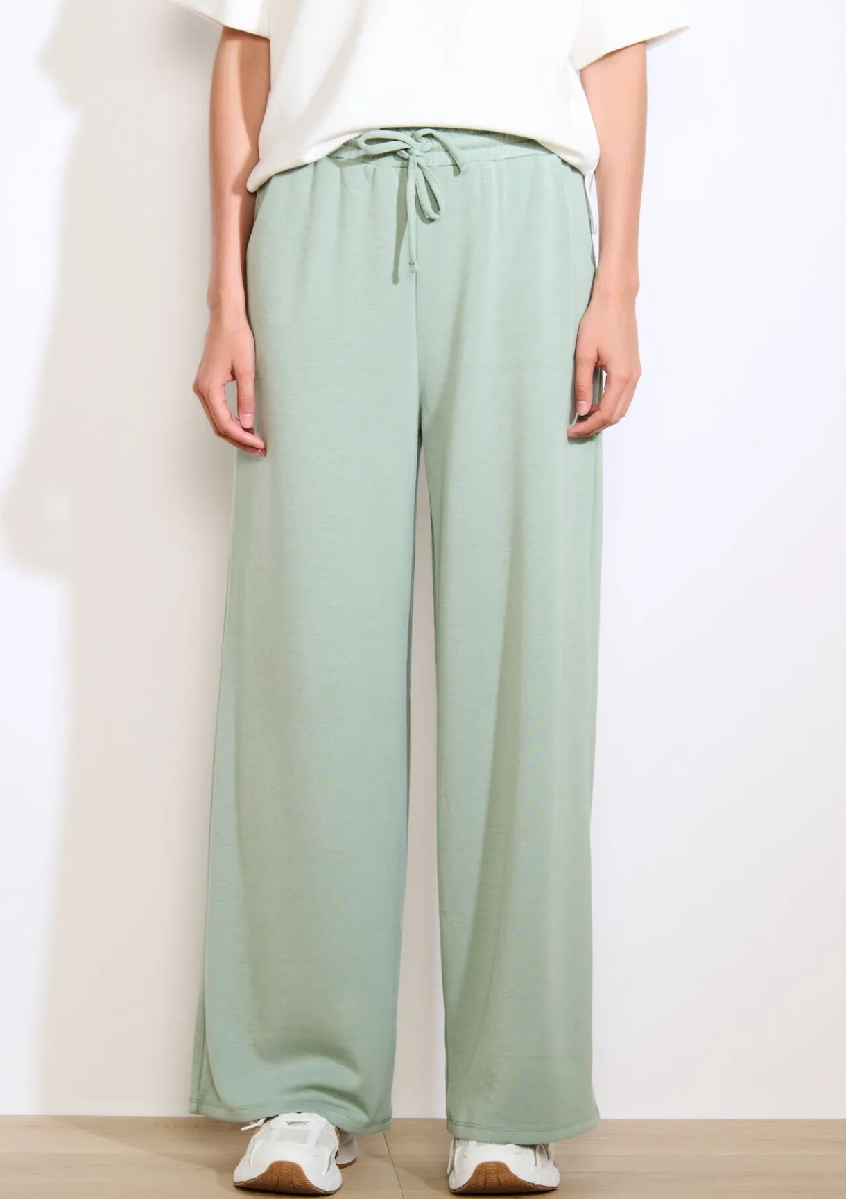 LolaLiza Wijde jersey broek- Loungewear|Broeken