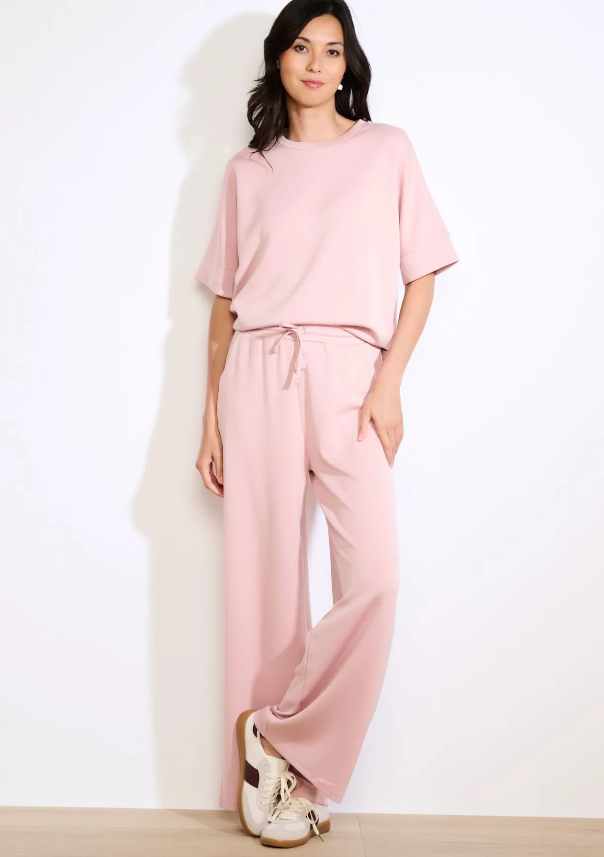 LolaLiza Wijde jersey broek- Loungewear|Broeken