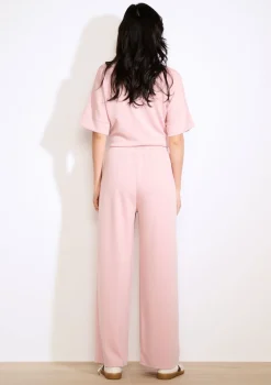 LolaLiza Wijde jersey broek- Loungewear|Broeken