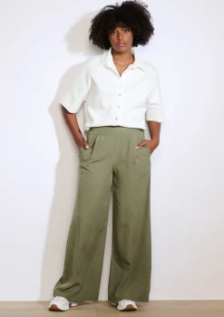 LolaLiza Wijde soepele broek- Broeken