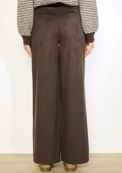 LolaLiza Wijde suèdine broek- Broeken