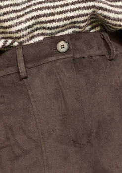 LolaLiza Wijde suèdine broek- Broeken