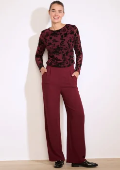 LolaLiza Wijde vloeiende broek- Broeken