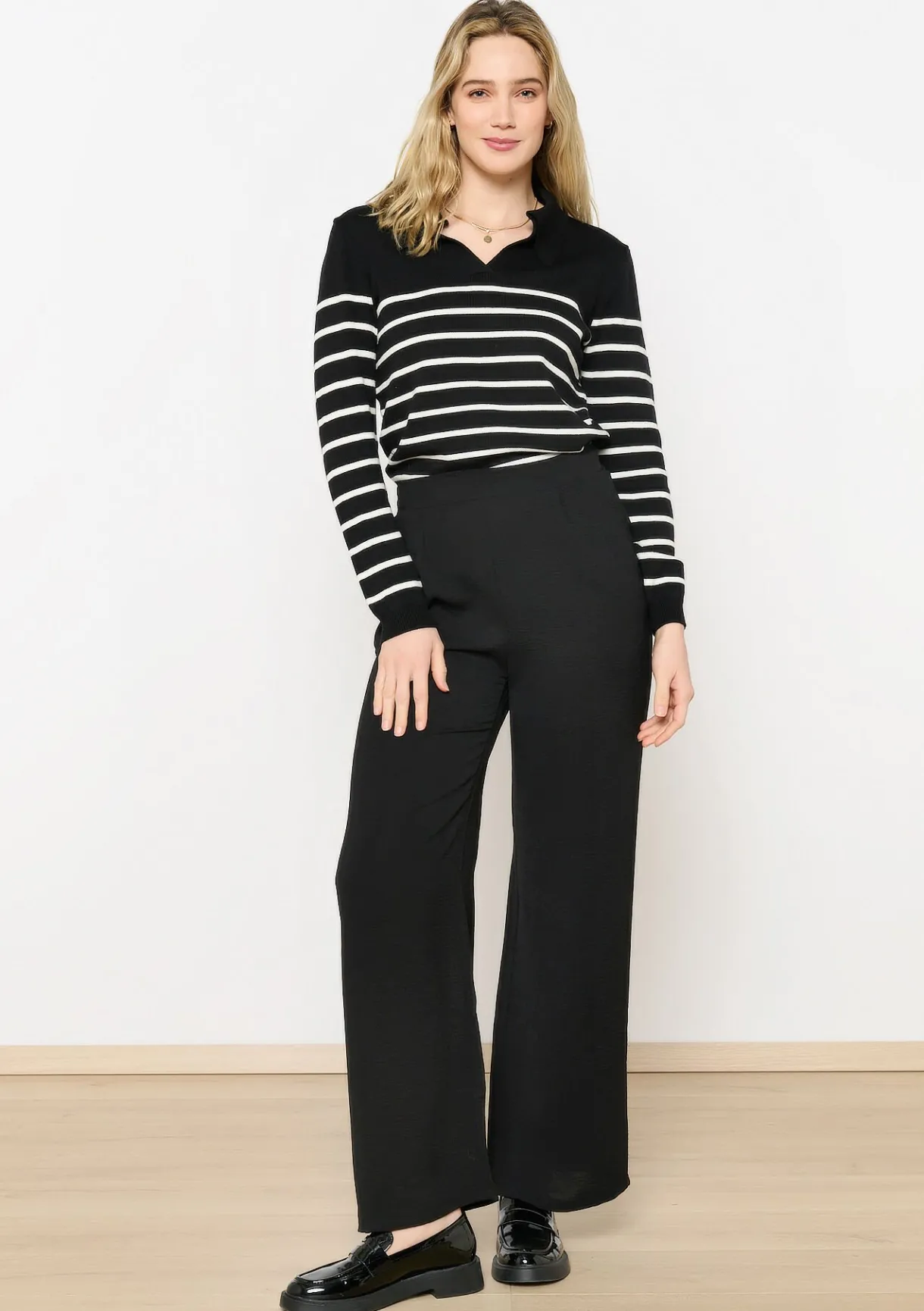 LolaLiza Wijde vloeiende broek- Broeken