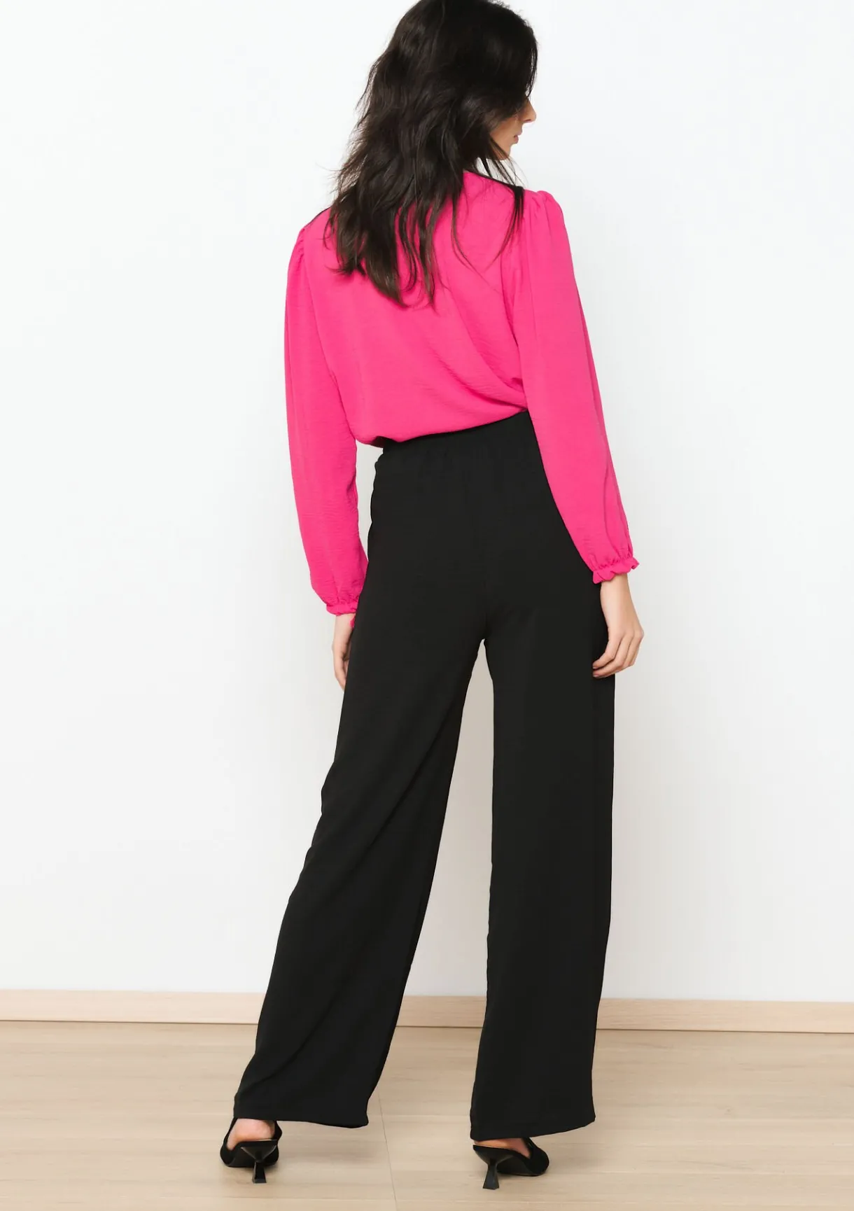 LolaLiza Wijde vloeiende broek- Broeken