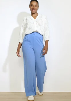 LolaLiza Wijde vloeiende broek- Broeken