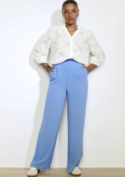 LolaLiza Wijde vloeiende broek- Broeken