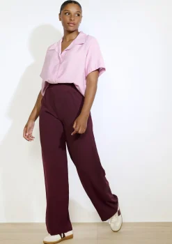 LolaLiza Wijde vloeiende broek- Broeken