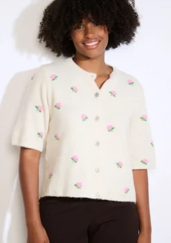 LolaLiza Zacht bloemenvest- Truien En Cardigans