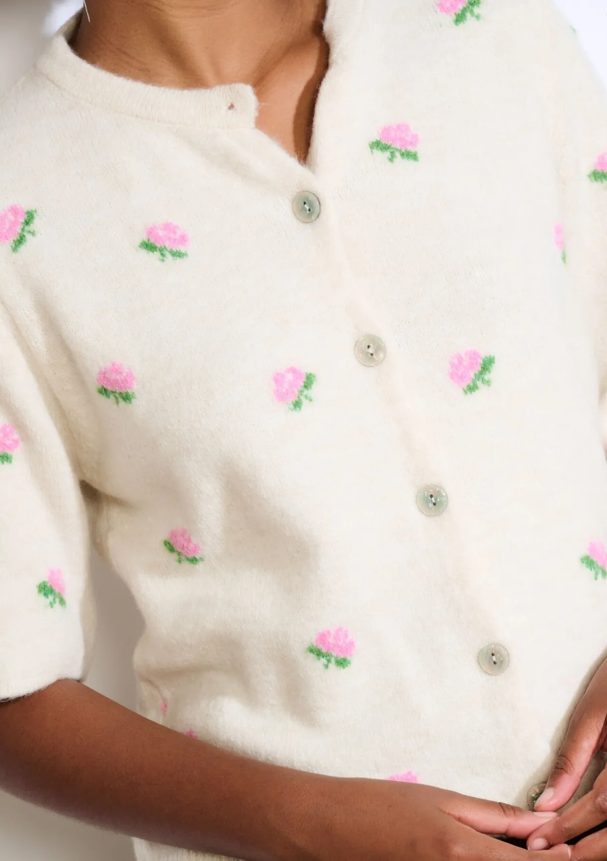 LolaLiza Zacht bloemenvest- Truien En Cardigans