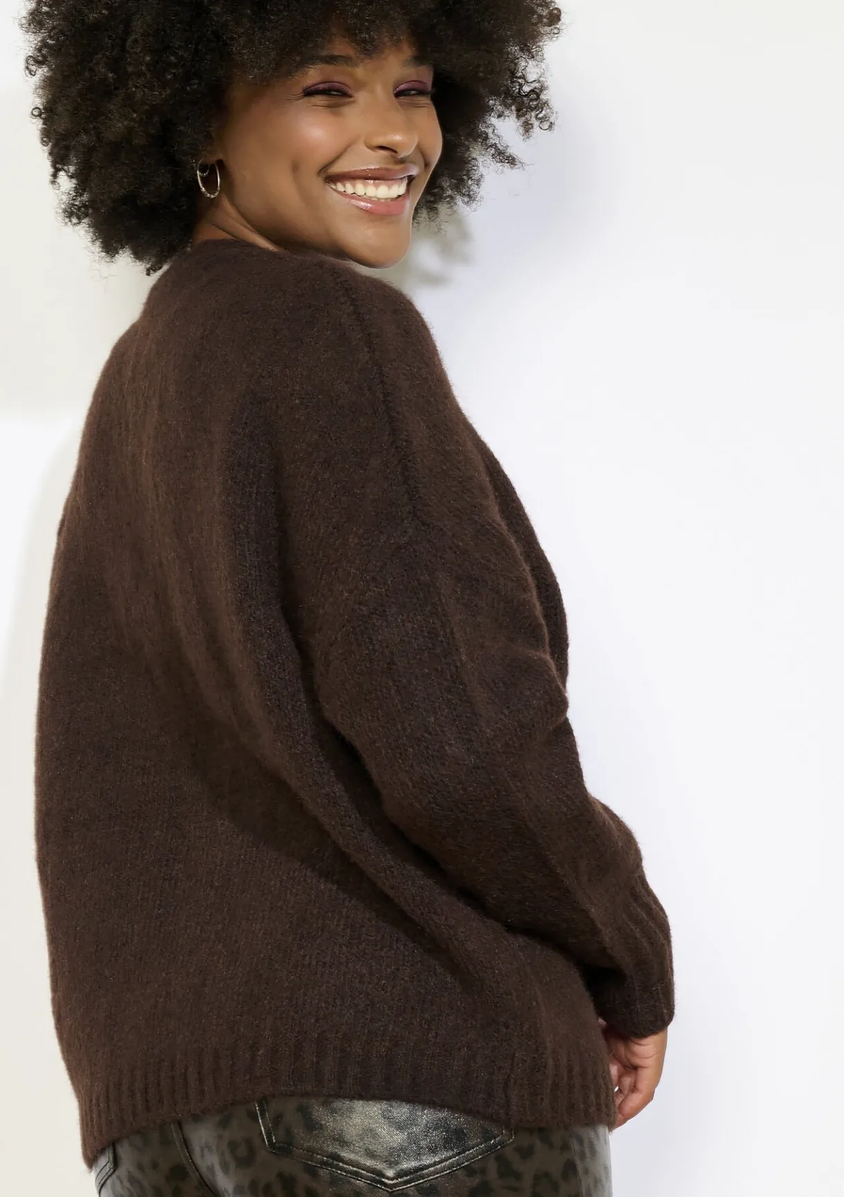 LolaLiza Zacht open gebreid vest- Truien En Cardigans