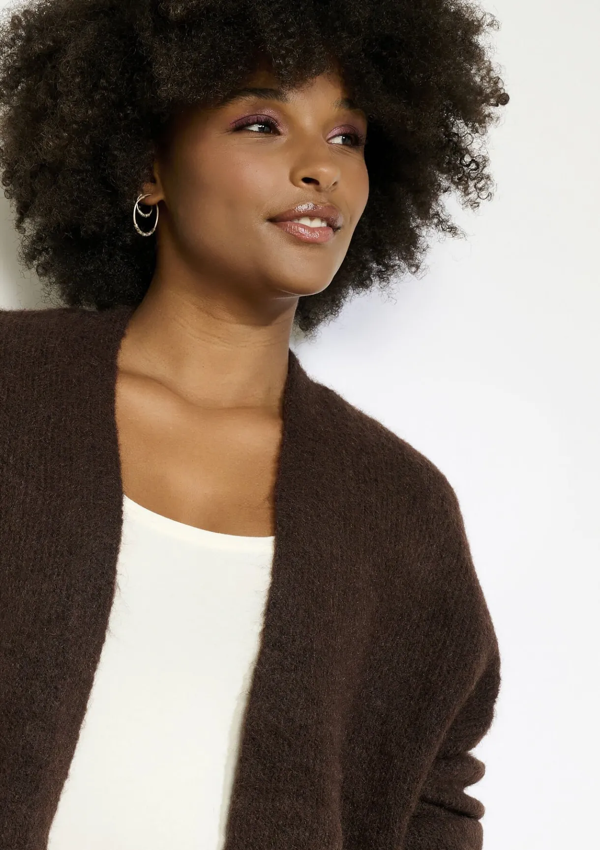 LolaLiza Zacht open gebreid vest- Truien En Cardigans