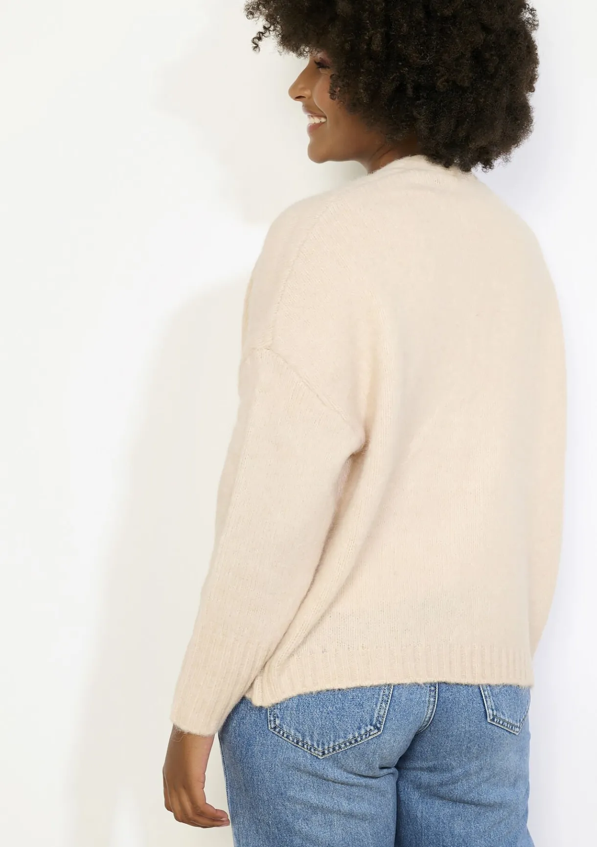 LolaLiza Zacht open gebreid vest- Truien En Cardigans