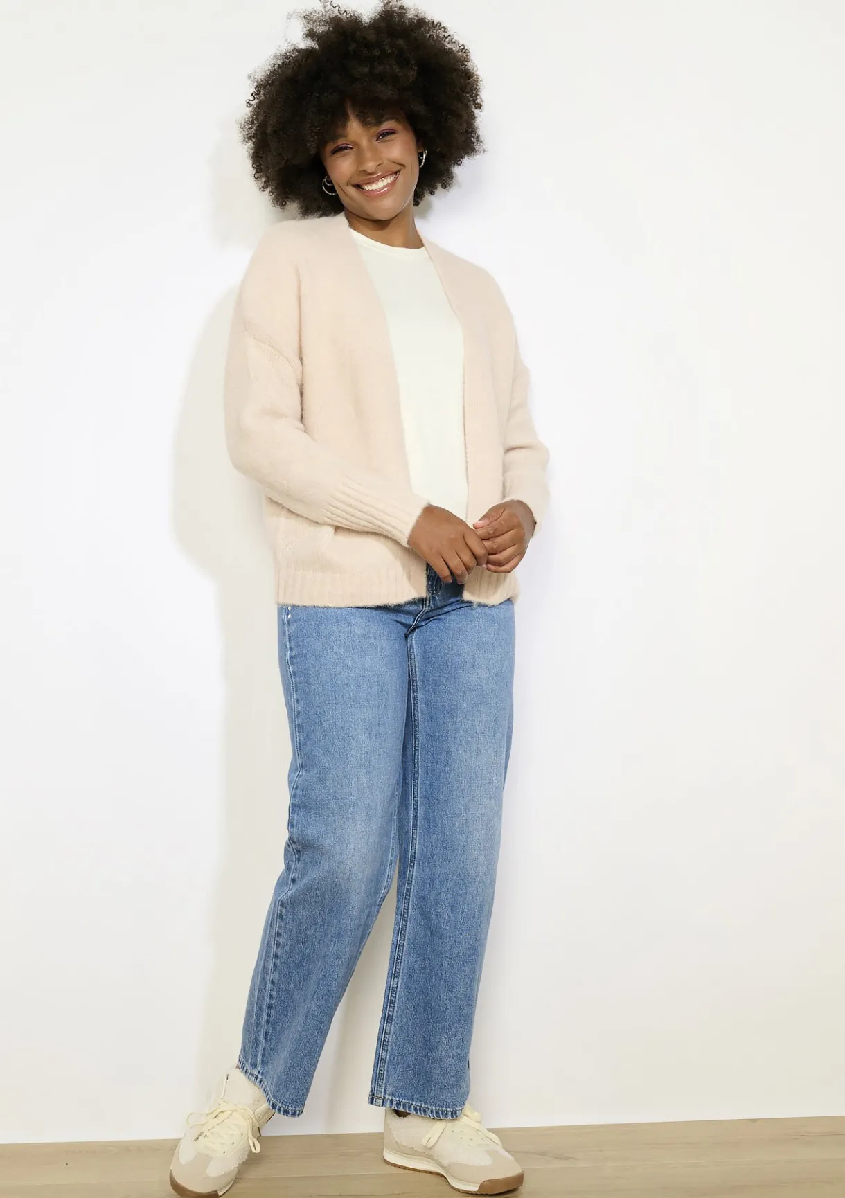 LolaLiza Zacht open gebreid vest- Truien En Cardigans