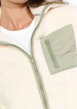 LolaLiza Zachte fleece jas met rits- Loungewear|Vesten En Blazers