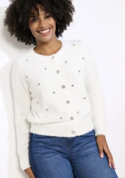 LolaLiza Zachte gebreide vest met accenten- Truien En Cardigans