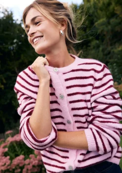 LolaLiza Zachte gestreepte cardigan- Truien En Cardigans