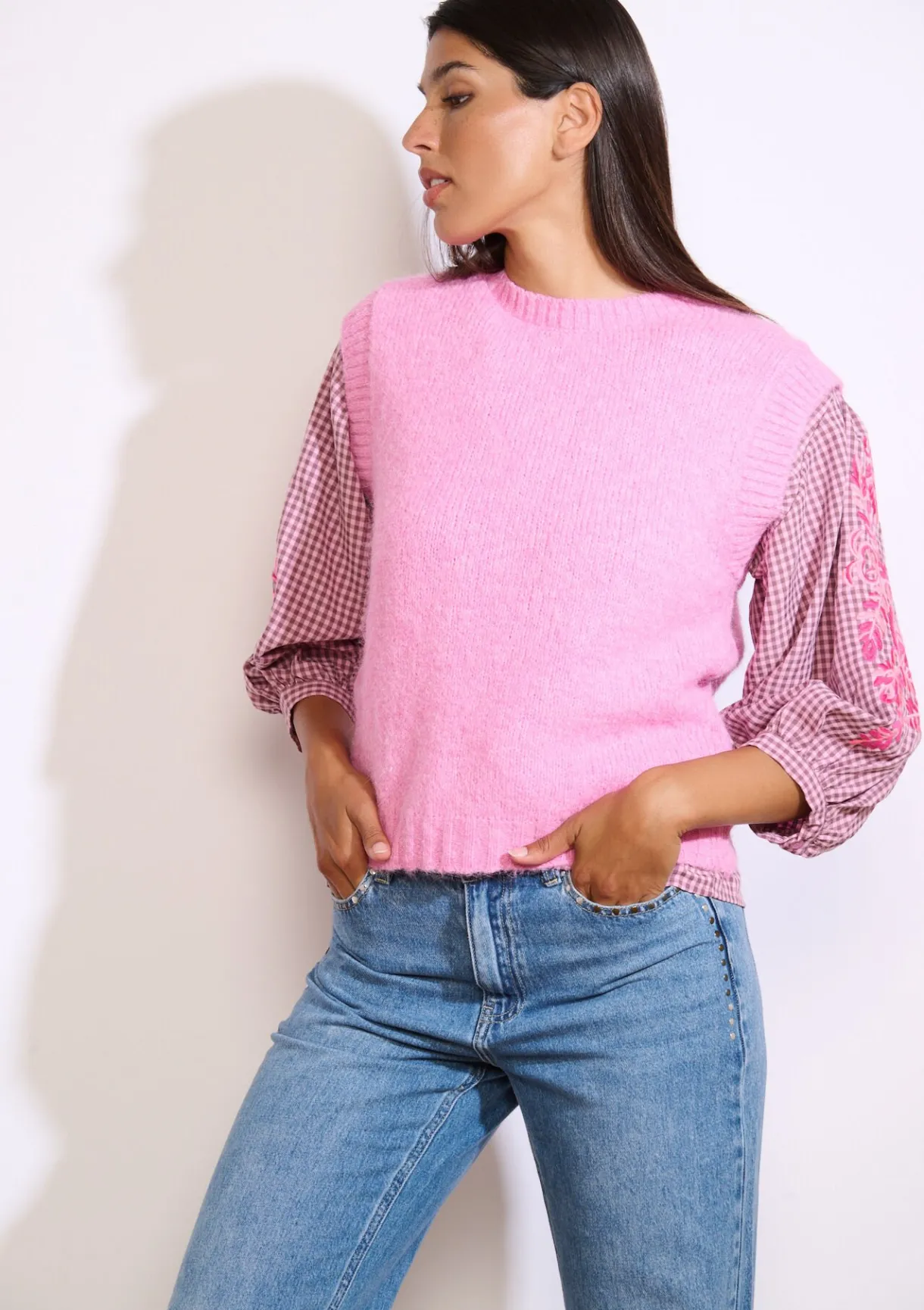 LolaLiza Zachte mouwloze trui- Truien En Cardigans