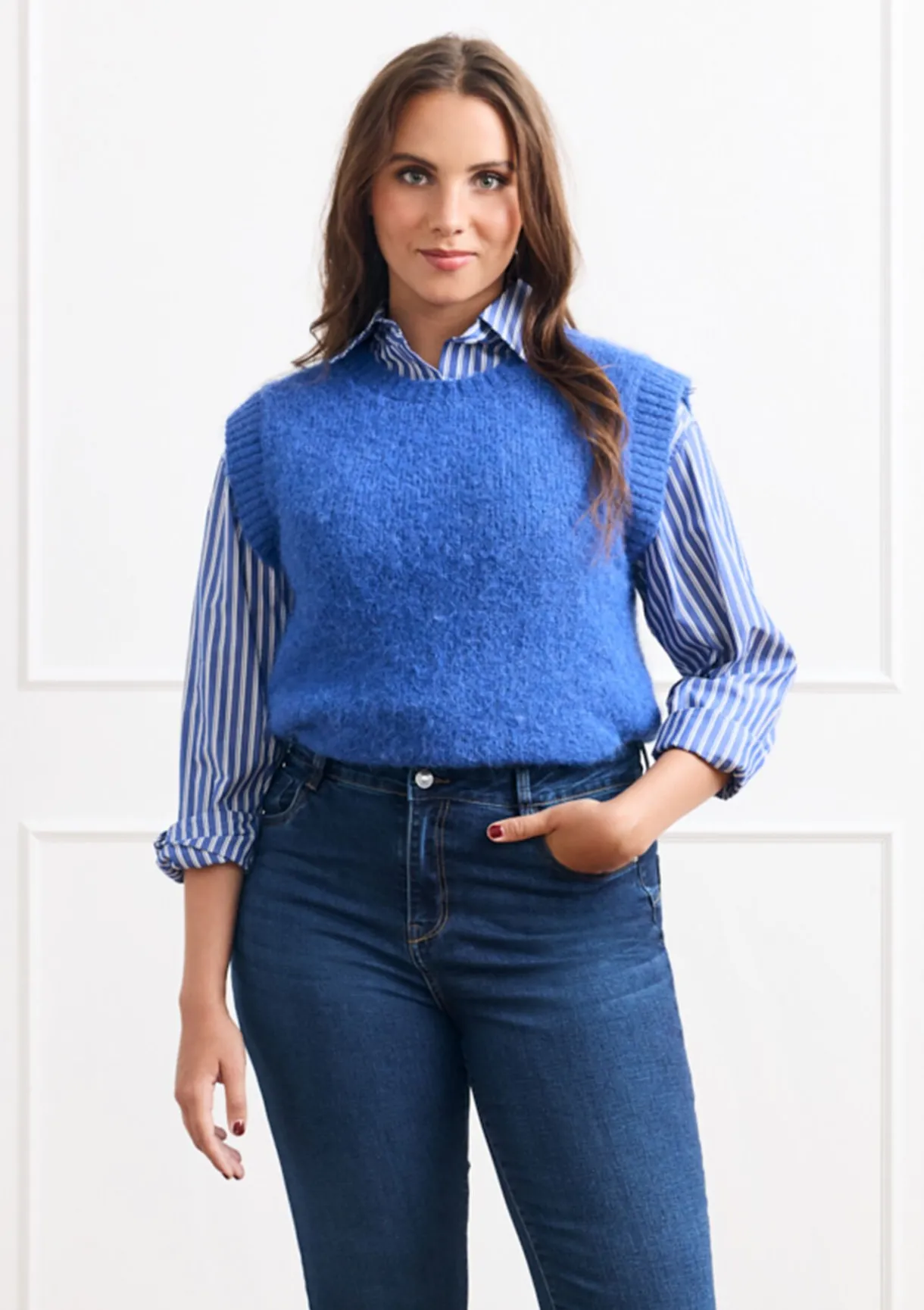 LolaLiza Zachte mouwloze trui- Truien En Cardigans