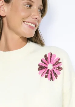 LolaLiza Zachte trui met bloemen- Truien En Cardigans