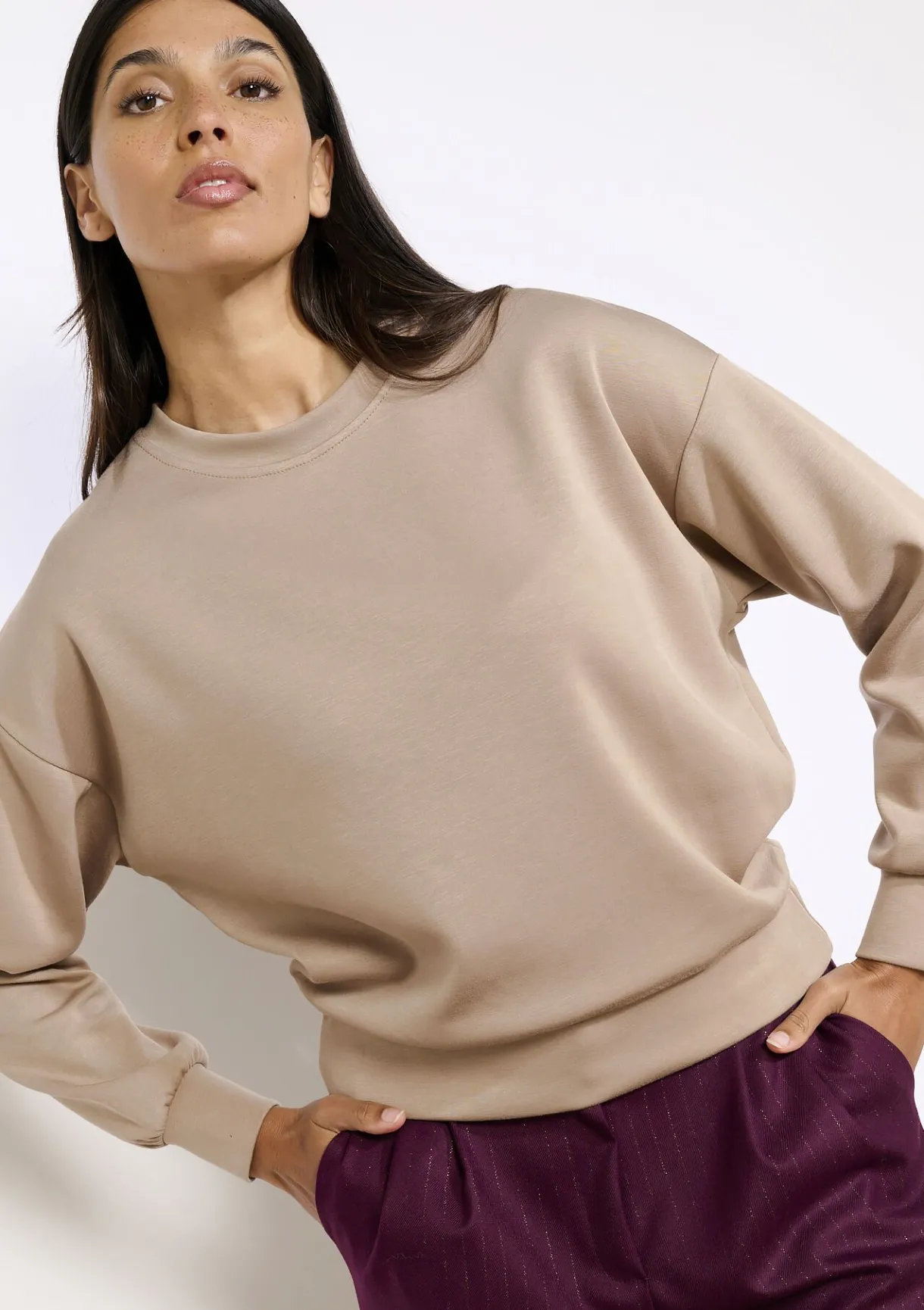 LolaLiza Zachte trui met lange mouwen- Sweats|Loungewear