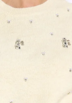 LolaLiza Zachte trui met parels- Truien En Cardigans