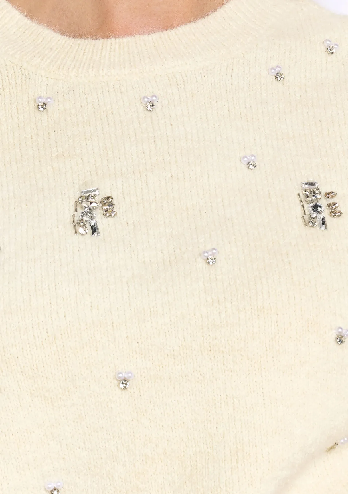 LolaLiza Zachte trui met parels- Truien En Cardigans