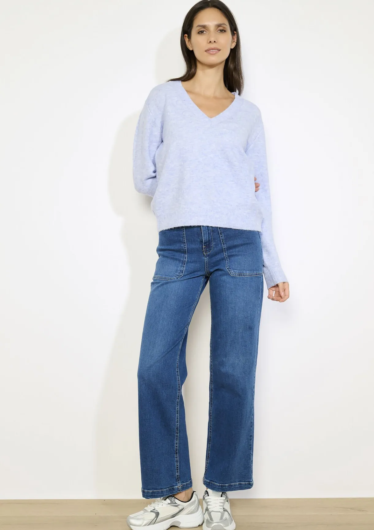 LolaLiza Zachte V-hals trui- Truien En Cardigans